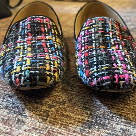 J. Crew rainbow tweed loafers. - Picture 2 of 8